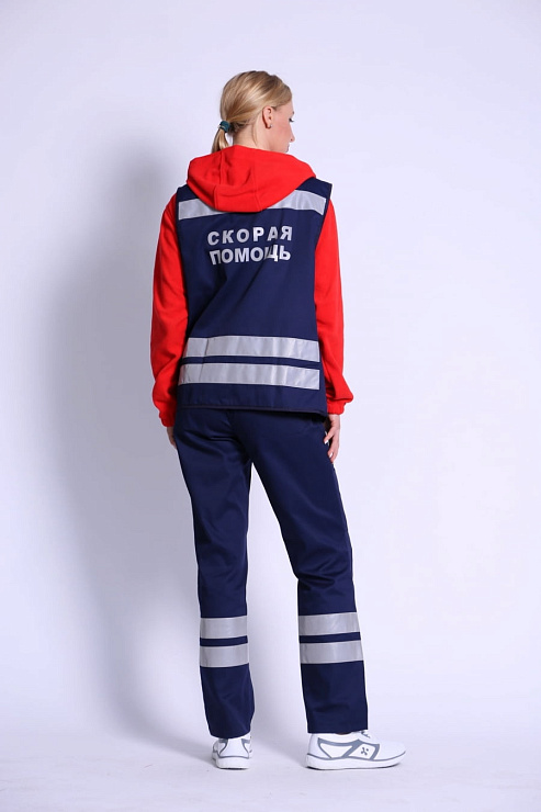 Брюки женские «Скорая Помощь», темно-синий, 60-62