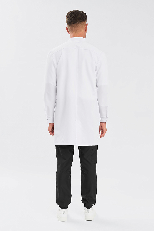 Халат мужской на кнопках Тезис TZ811, белый, 52