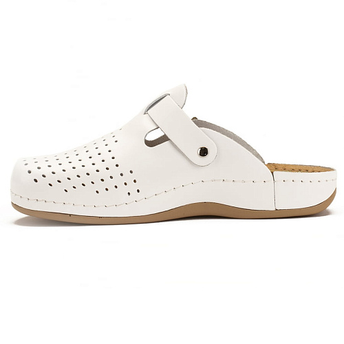 Тапочки-сабо Леон 700М, мужские, белые, 45