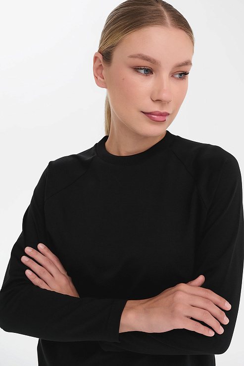 Лонгслив женский Тезис TZ112, черный, 46
