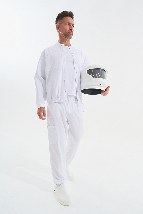 Бомбер мужской Тезис TZ690, белый, 56