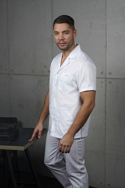 Блуза мужская «Скай», белый, 62