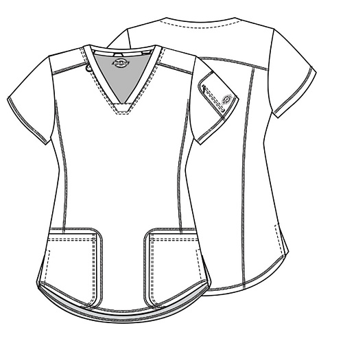 Топ женский Dickies DK730, бирюзовый, M