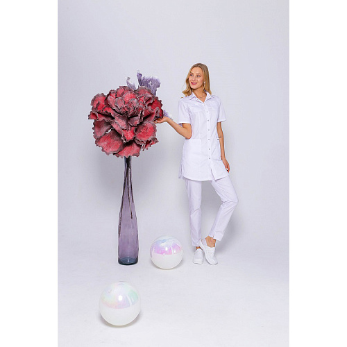 Блуза женская «Сафари», белая, 56