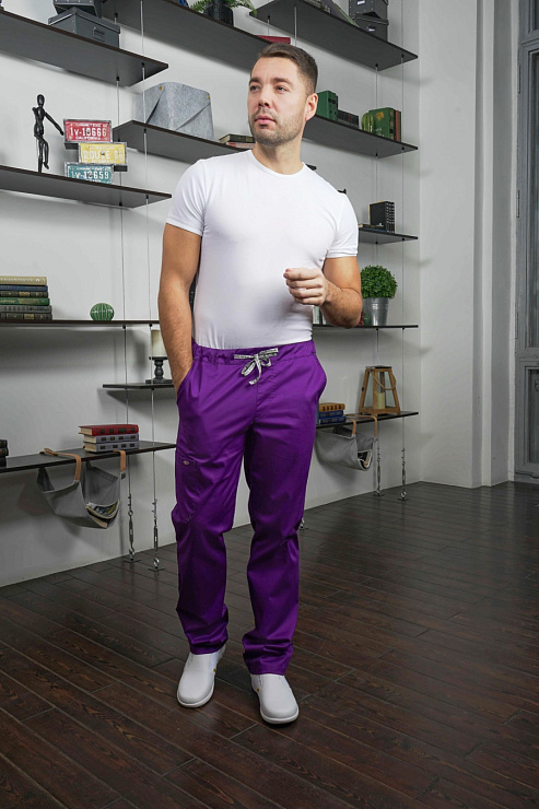 Брюки мужские «Софт», фиолетовый, 46