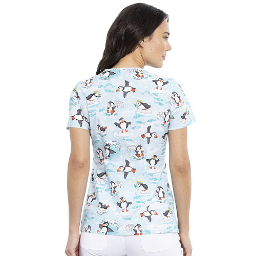 Топ женский Cherokee CK646, пингвины, L