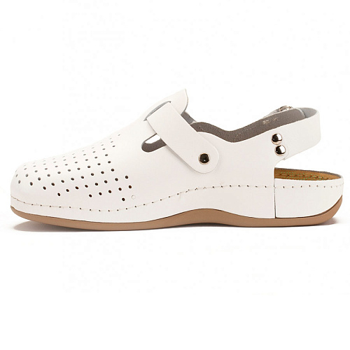 Тапочки-сабо Леон 701М, мужские, белый, 43