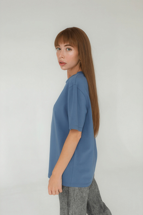 Футболка женская Тезис, синий, 48-50