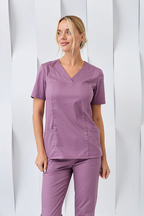 Топ женский Dr. Nice, хирургический, лиловый, 50