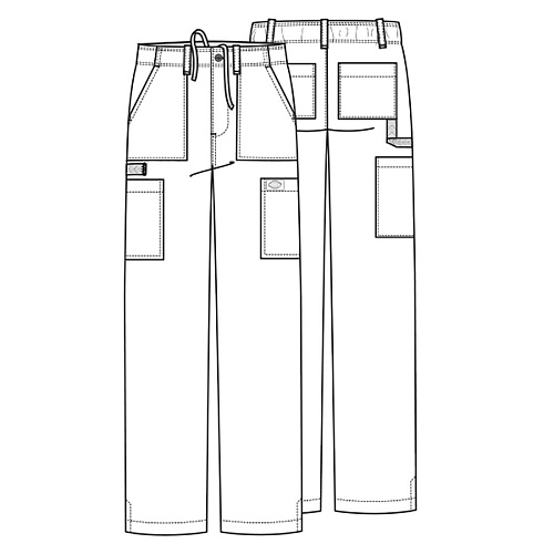 Брюки мужские Dickies DK015, белый, XS