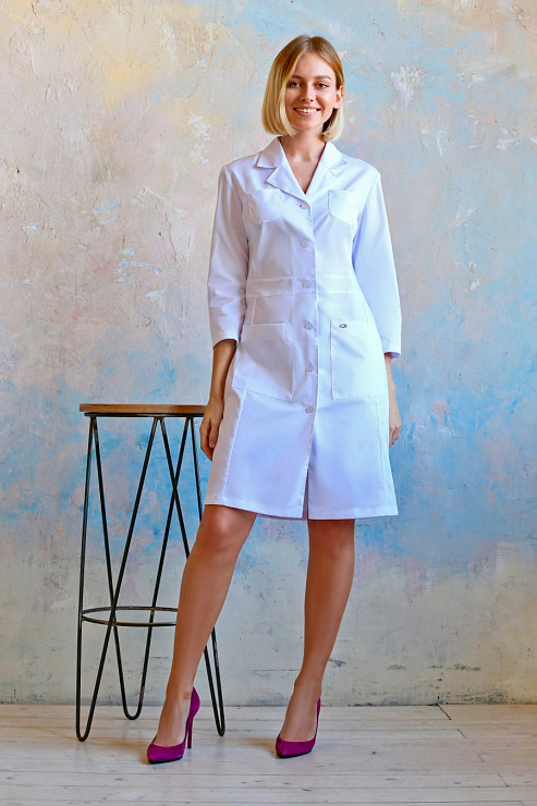 Халат женский «Юни», белый, 40