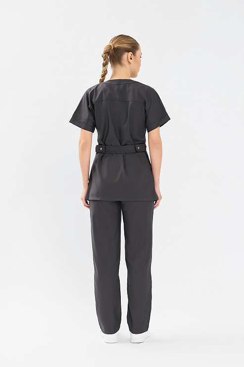 Рубашка женская Тезис TZ462, графит, 44