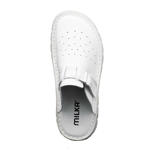 Тапочки-сабо «Duki», женские, белые,  41