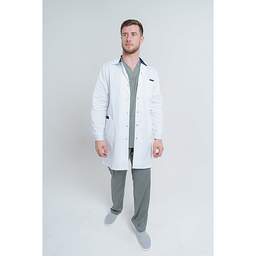 Халат мужской 236СД, белый, 56