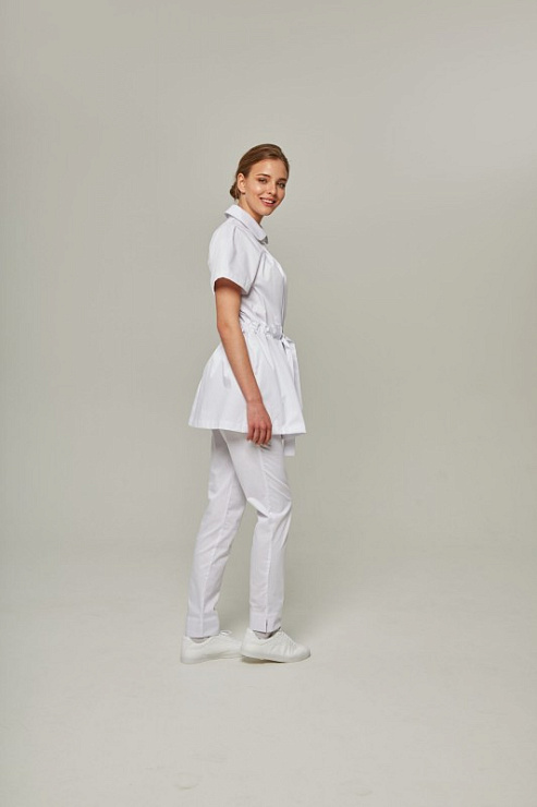 Туника женская Dr. Nice на пуговицах, белый, 52