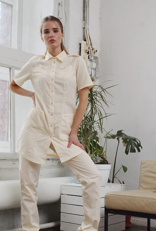 Блуза женская «Сафари», крем, 42